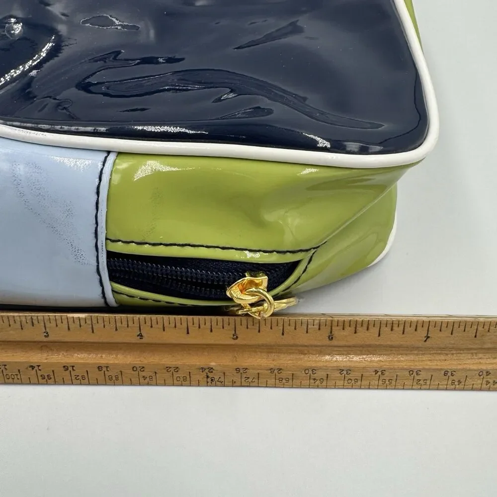 Estee Lauder‎ Color Block Waterproof Make Up Bag set of 2 Blue and Green